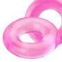 Pierścień erekcyjny na penisa elastyczny różowy - 3